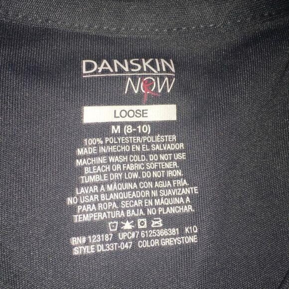Danskin Women's Medium Short Sleeve Loose Top - Picture 3 of 3